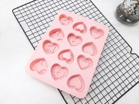 Molde silicona corazones San Valentin